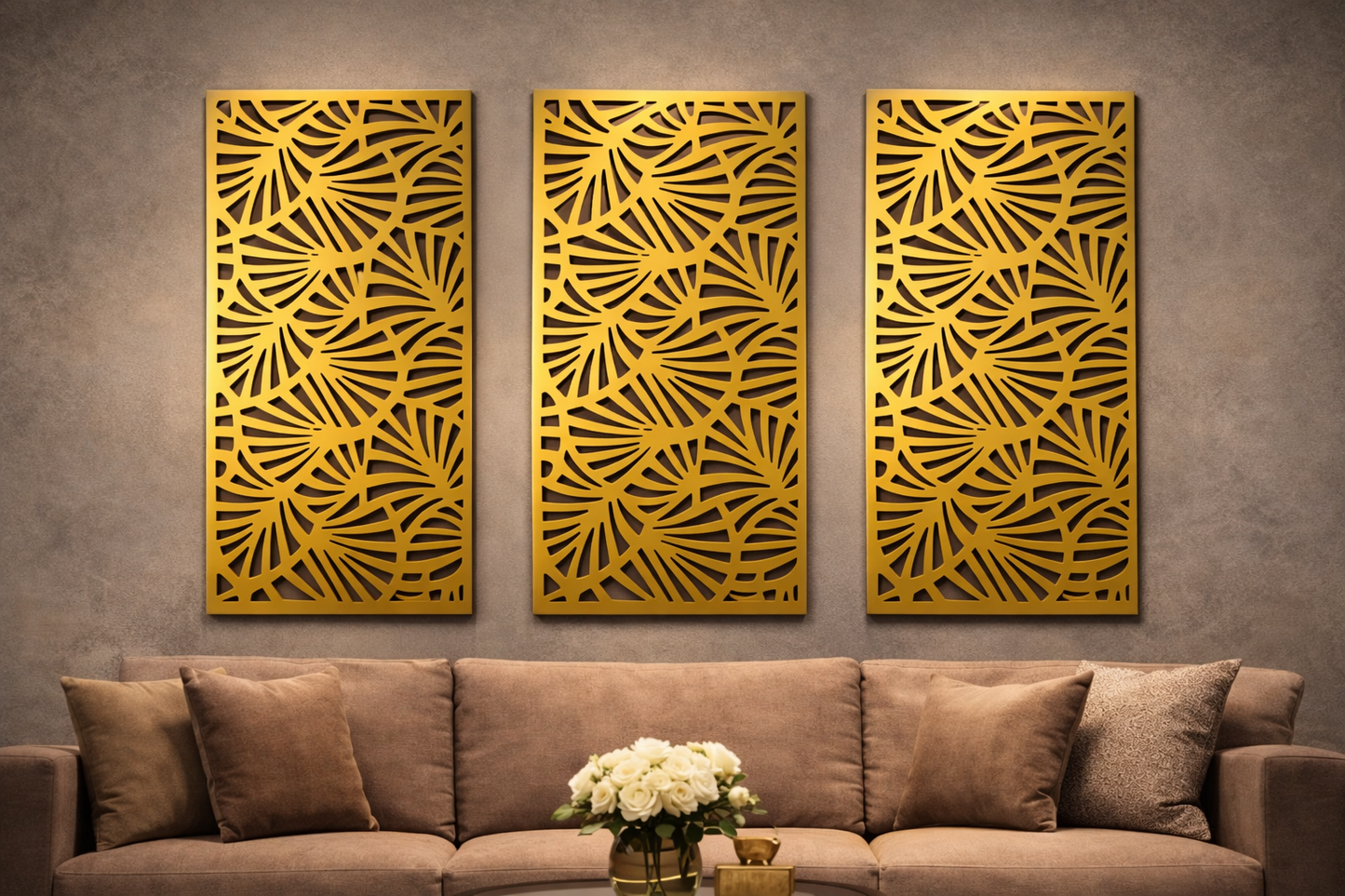 Aurora – Painel Decorativo Vazado em Aço Premium