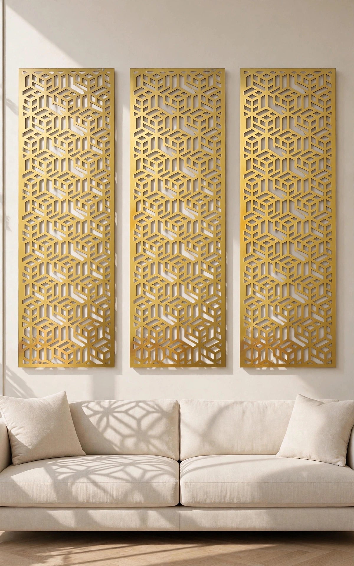 Cubo Vision – Painel Decorativo Vazado em Aço Premium