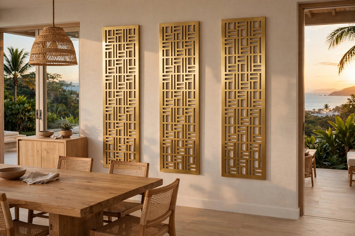 Quantum – Painel Decorativo Vazado em Aço Premium