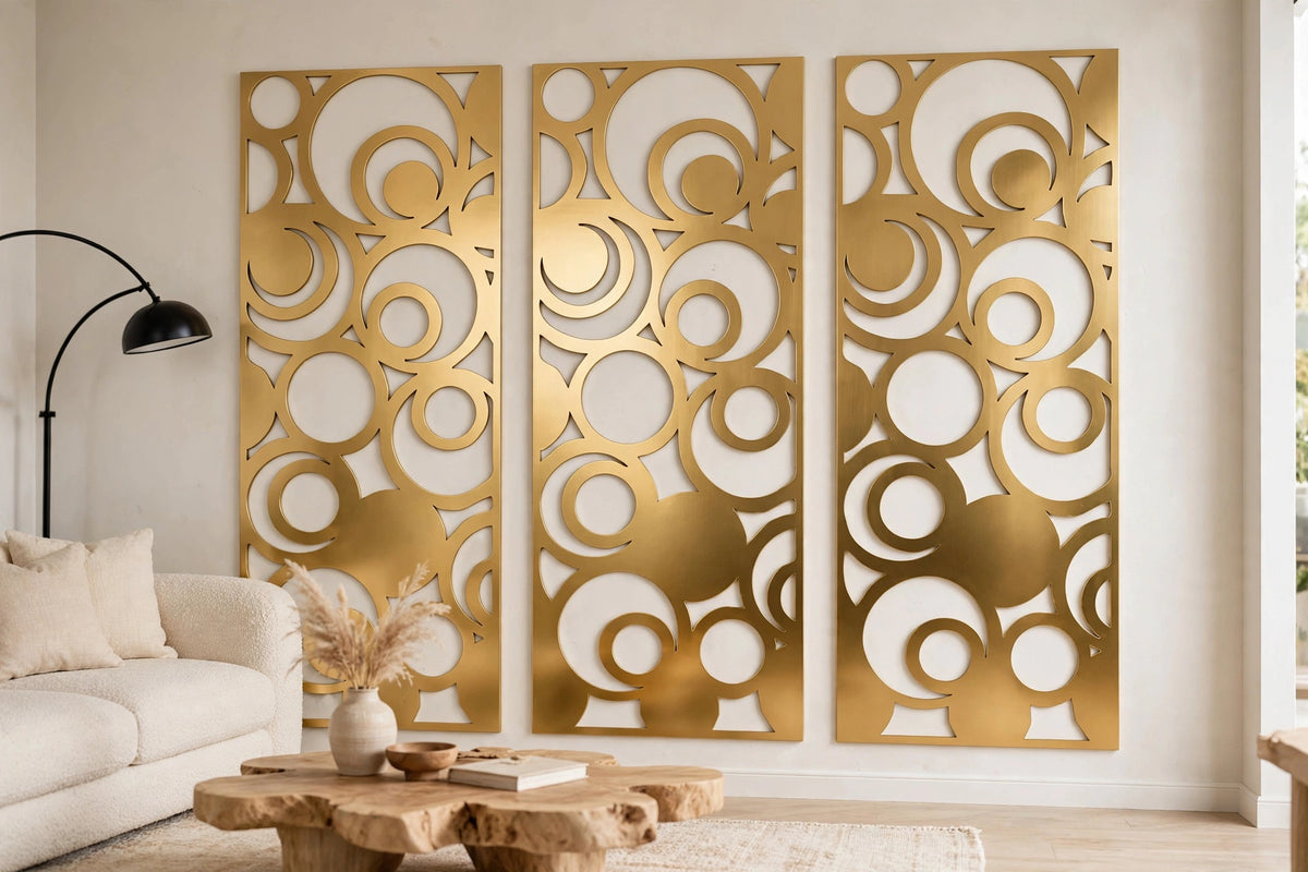 Borbulha – Painel Decorativo Vazado em Aço Premium