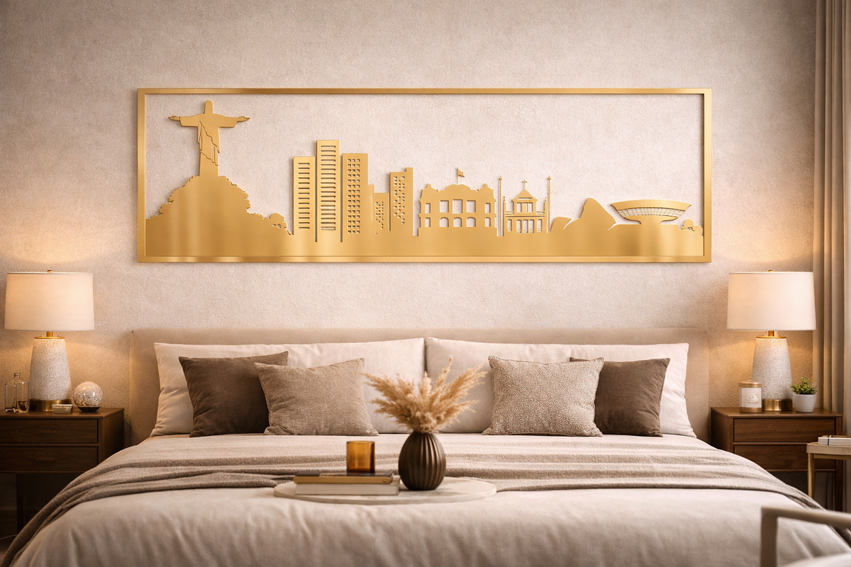 Rio – Painel Decorativo Vazado em Aço Premium