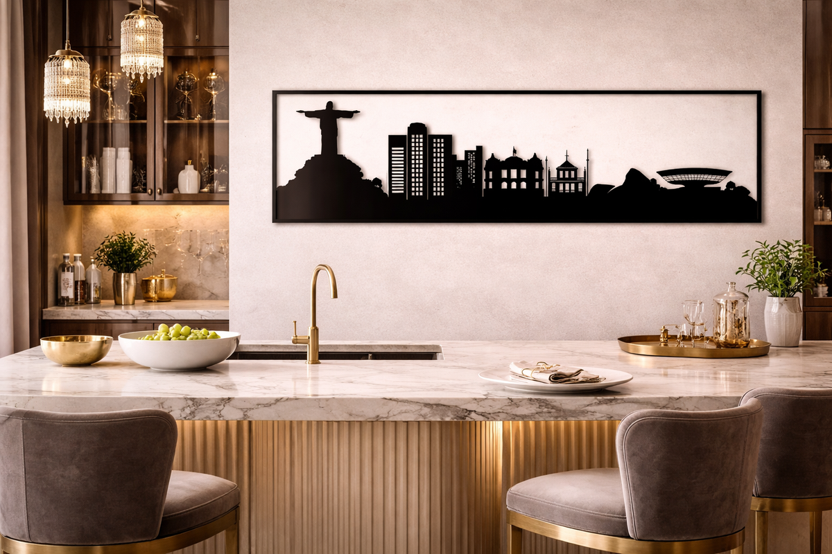 Rio – Painel Decorativo Vazado em Aço Premium