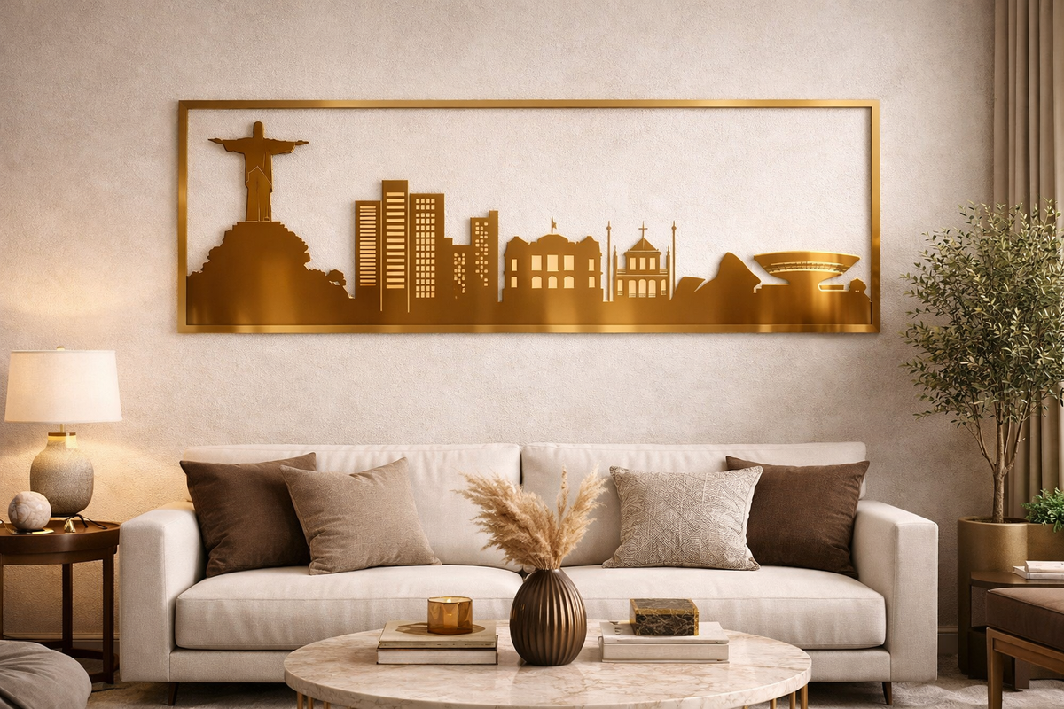 Rio – Painel Decorativo Vazado em Aço Premium