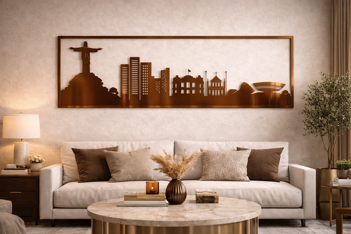 Rio – Painel Decorativo Vazado em Aço Premium