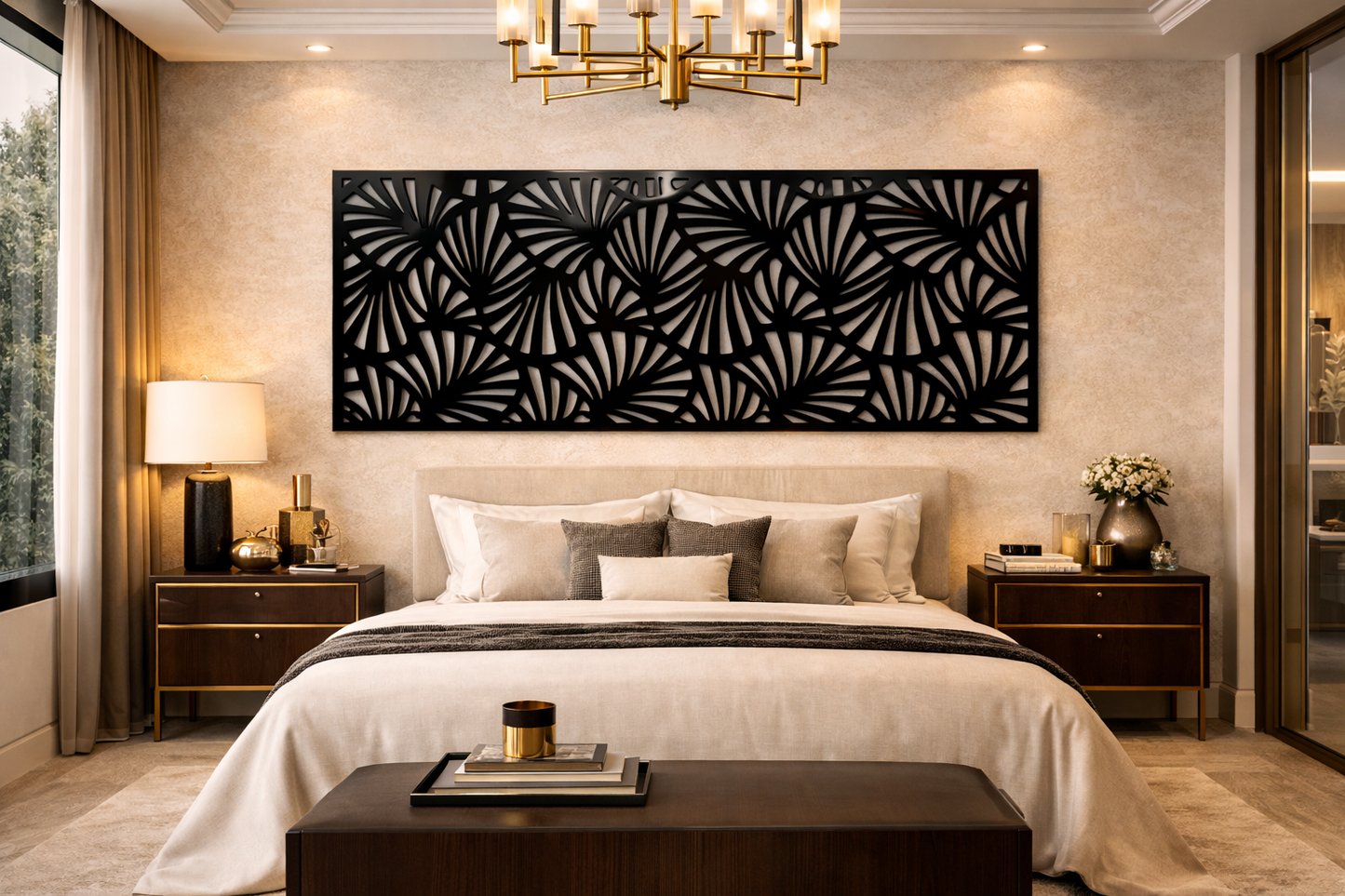 Aurora – Painel Decorativo Vazado em Aço Premium