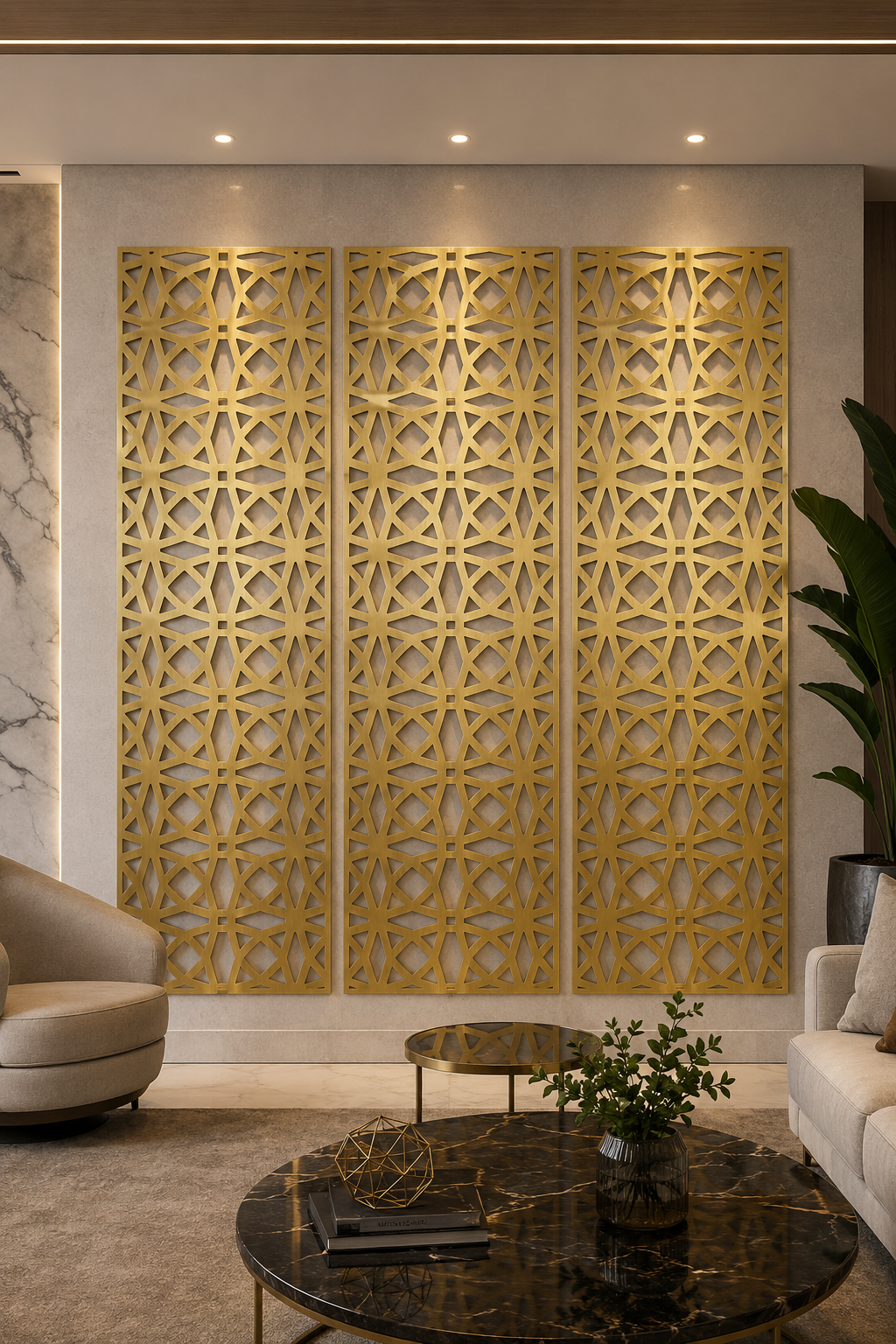 Trama – Painel Decorativo Vazado em Aço Premium