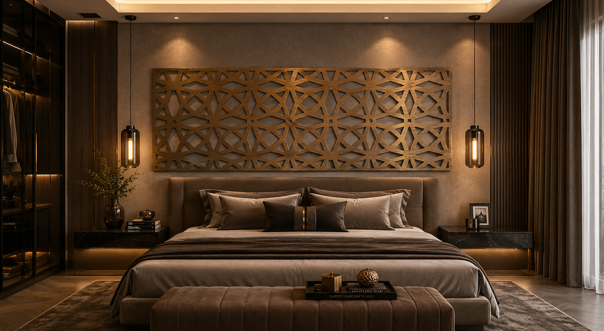 Trama – Painel Decorativo Vazado em Aço Premium