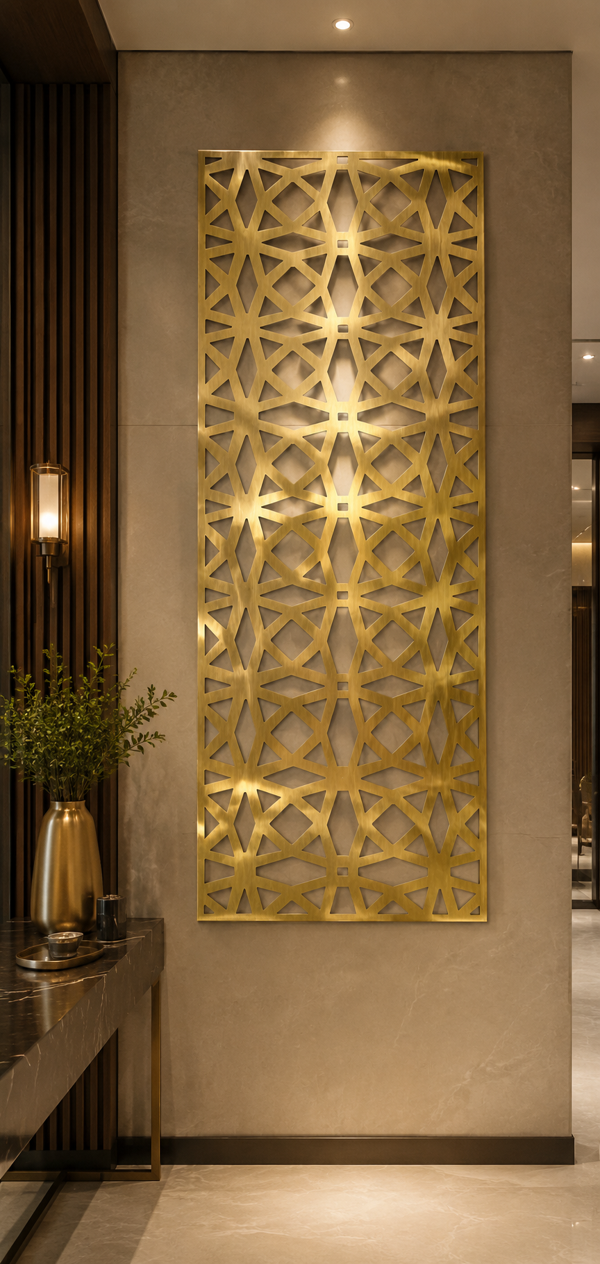 Trama – Painel Decorativo Vazado em Aço Premium
