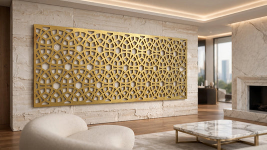 Orbe – Painel Decorativo Vazado em Aço Premium