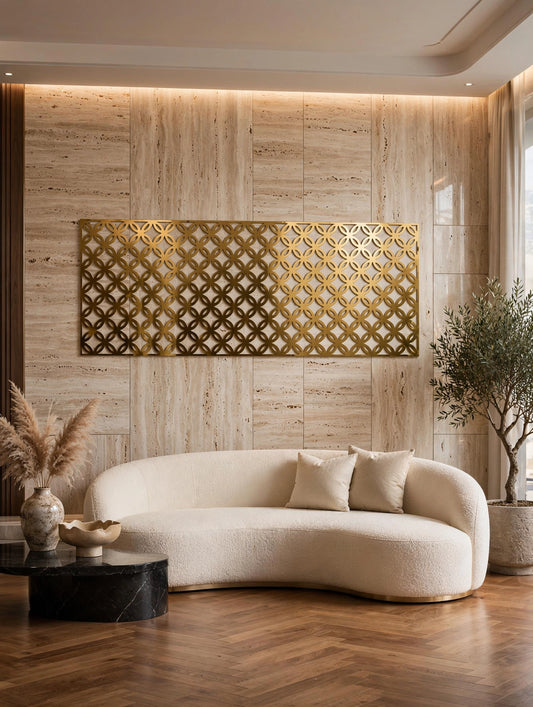 Eclipse – Painel Decorativo Vazado em Aço Premium