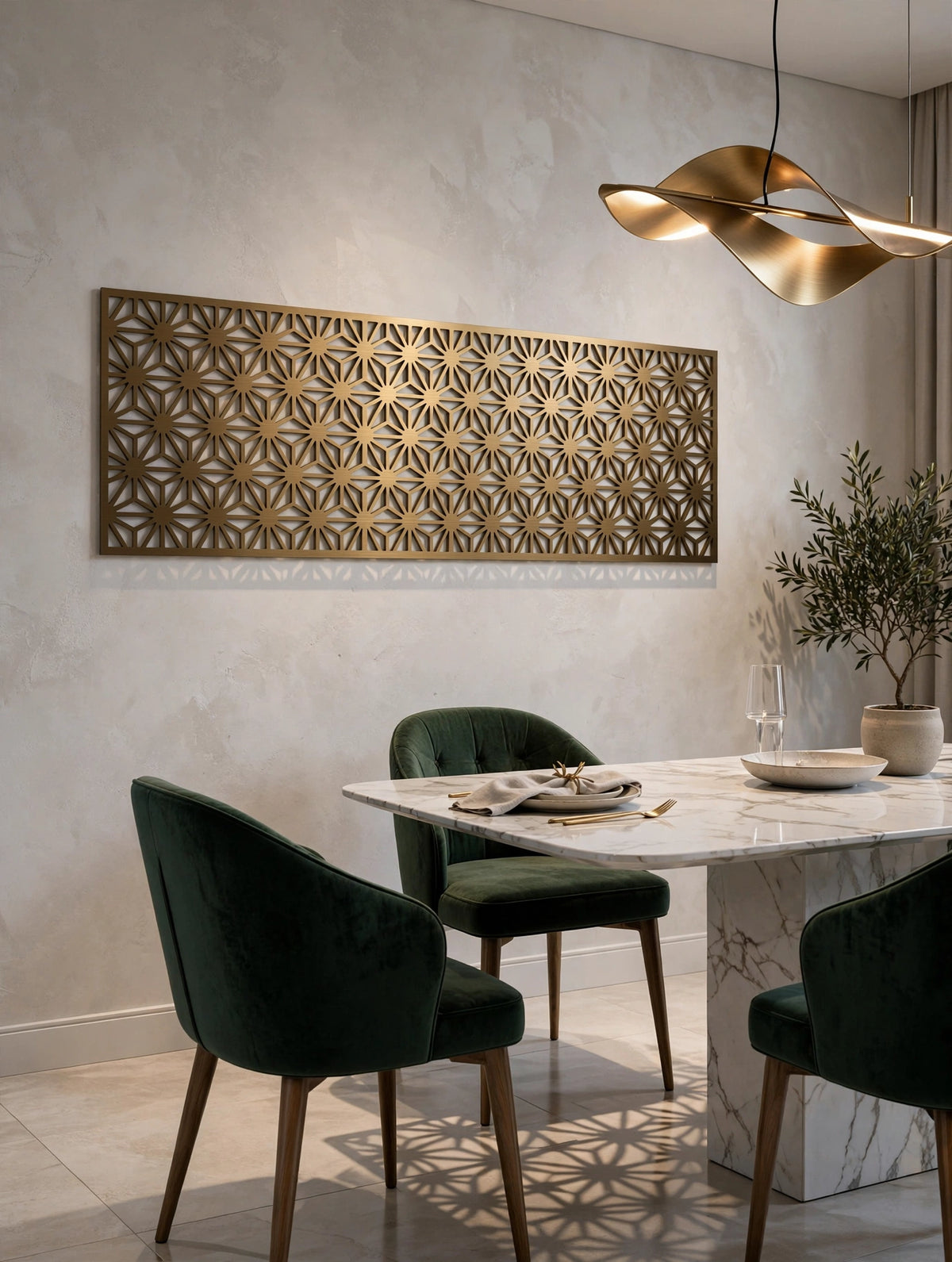 Zennith – Painel Decorativo Vazado em Aço Premium
