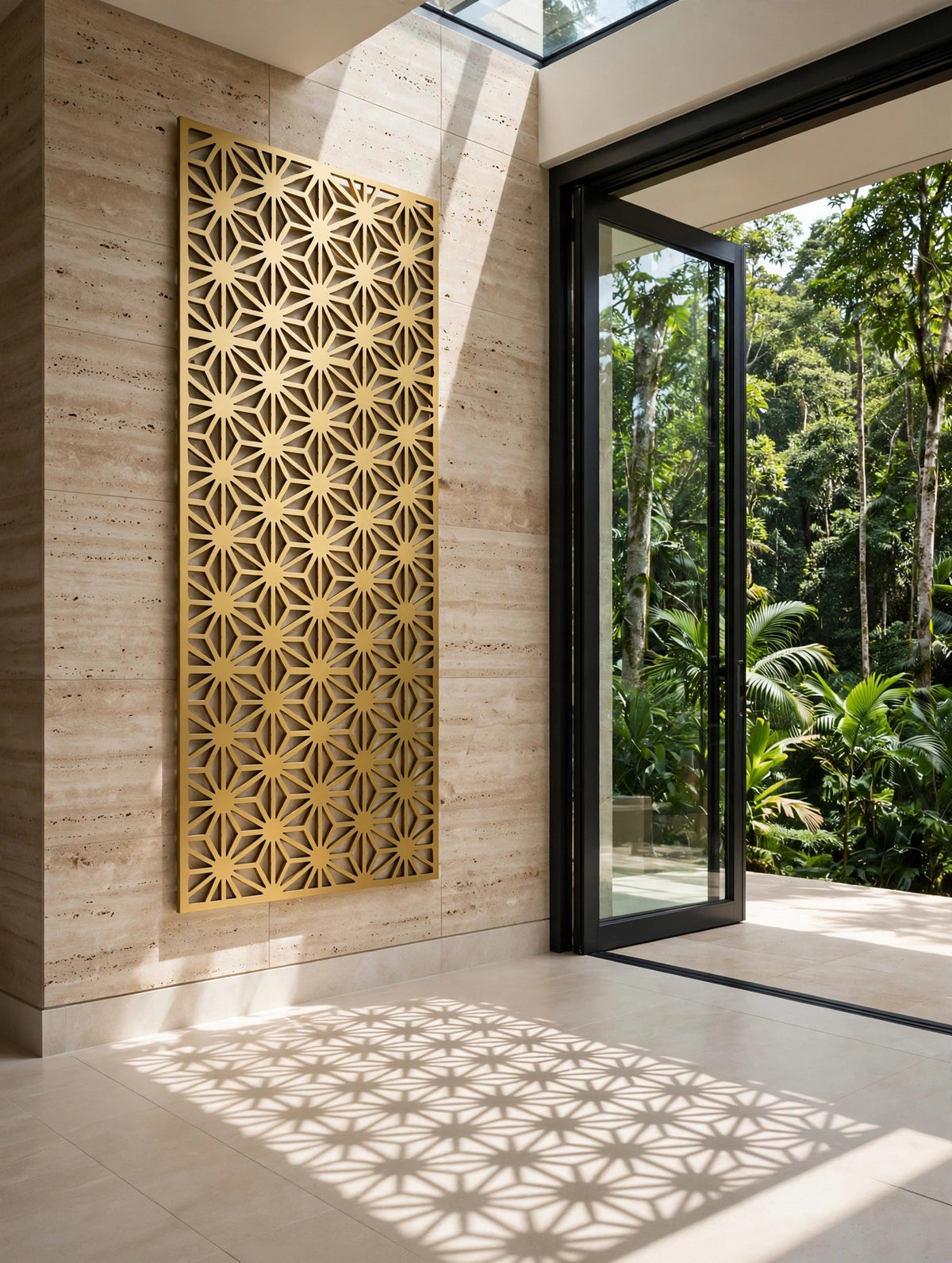 Zennith – Painel Decorativo Vazado em Aço Premium