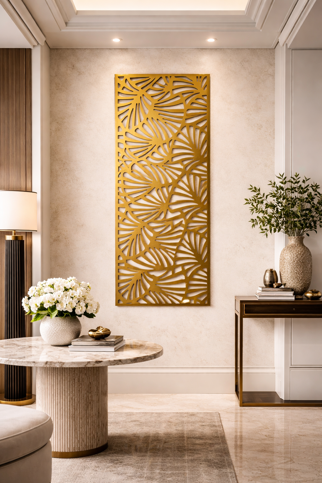 Aurora – Painel Decorativo Vazado em Aço Premium