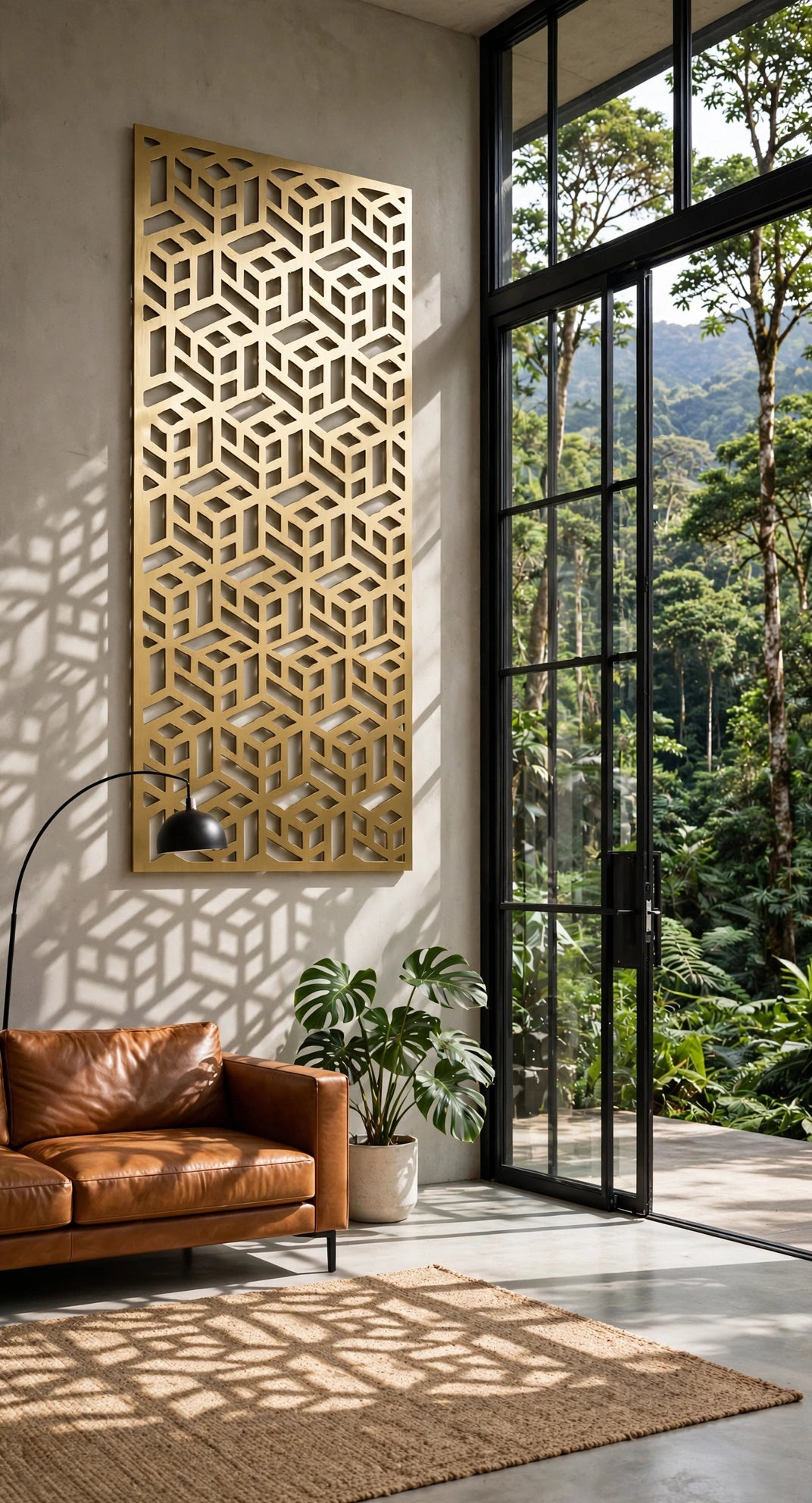 Cubo Vision – Painel Decorativo Vazado em Aço Premium