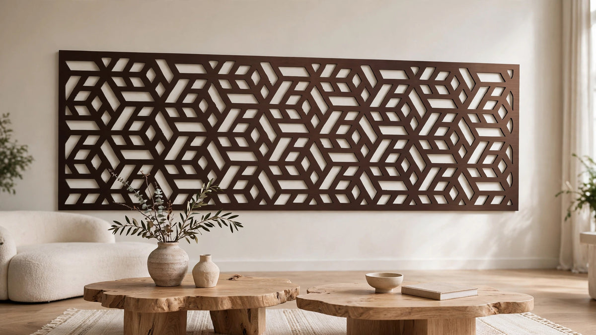 Cubo Vision – Painel Decorativo Vazado em Aço Premium
