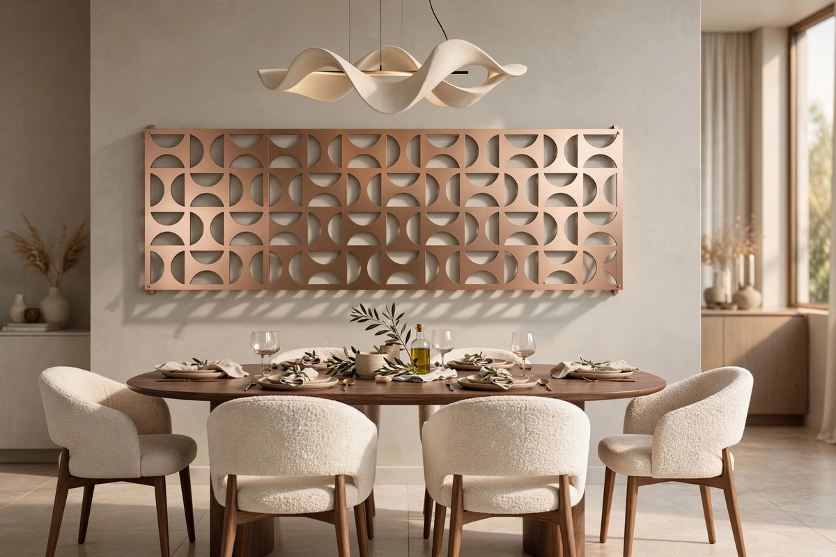 Flux – Painel Decorativo Vazado em Aço Premium