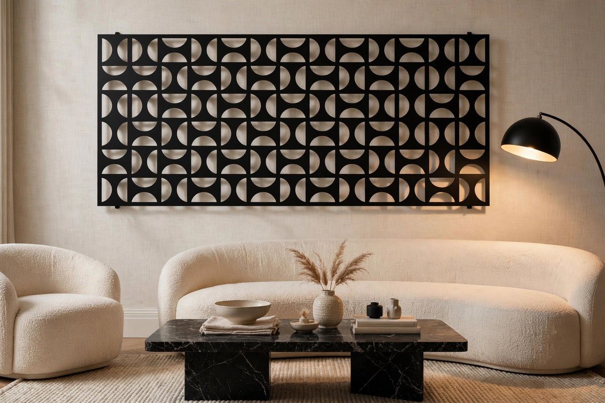 Flux – Painel Decorativo Vazado em Aço Premium
