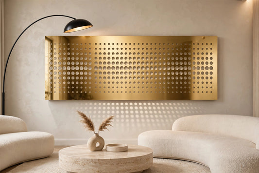 Nébula – Painel Decorativo Vazado em Aço Premium