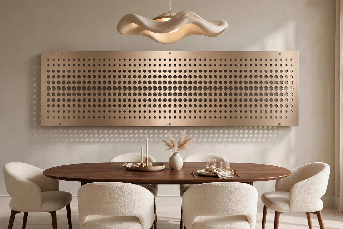 Nébula – Painel Decorativo Vazado em Aço Premium