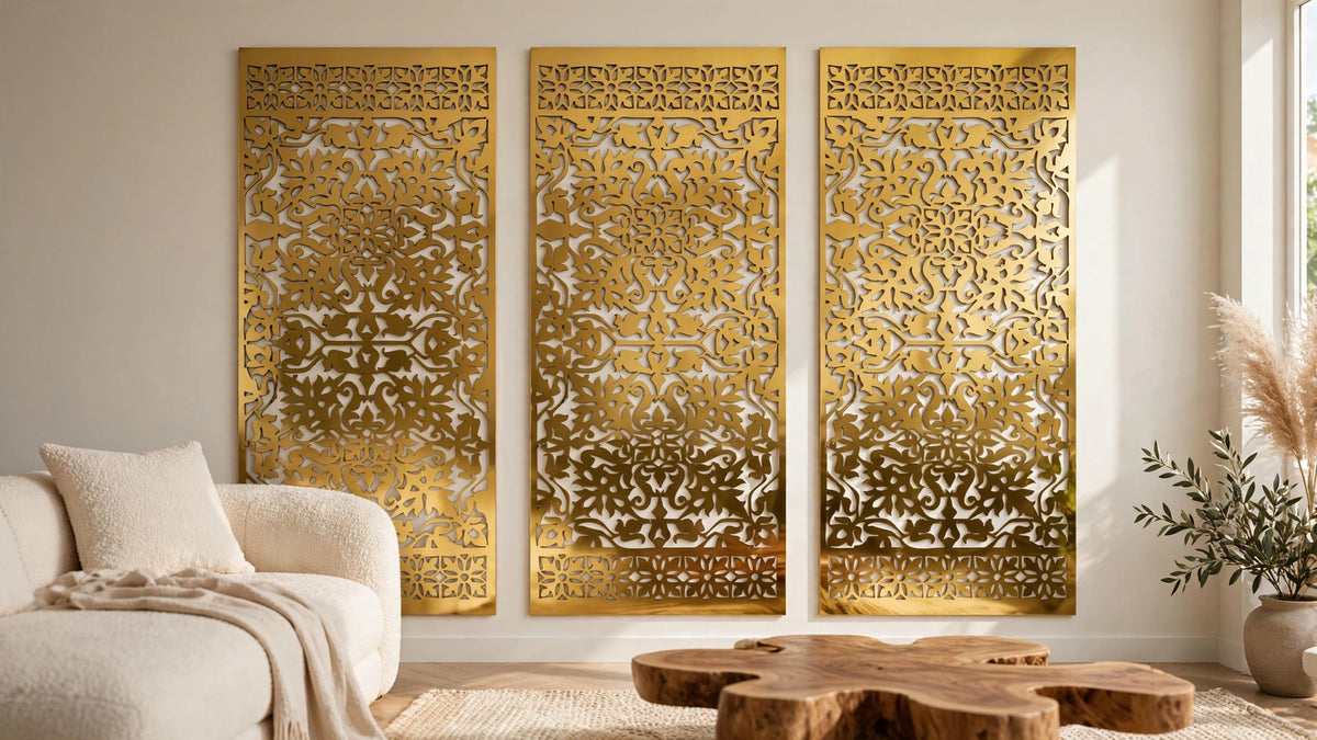 Faraó – Painel Decorativo Vazado em Aço Premium