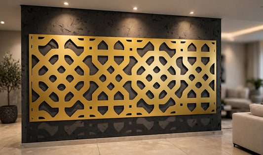 Enigma – Painel Decorativo Vazado em Aço Premium