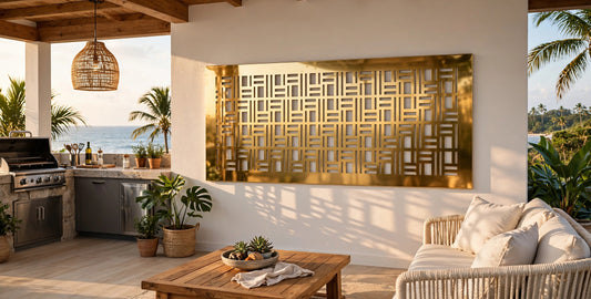 Quantum – Painel Decorativo Vazado em Aço Premium