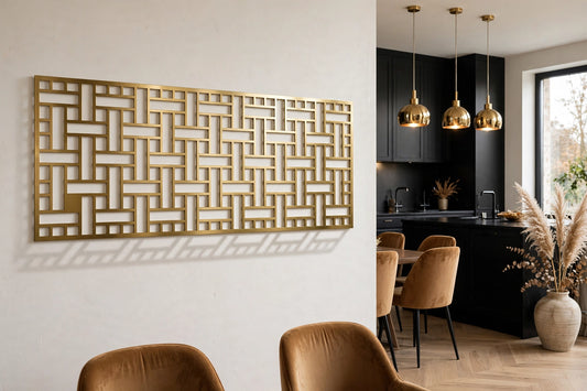 Axis – Painel Decorativo Vazado em Aço Premium
