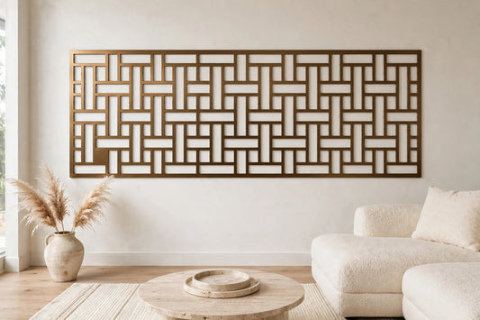 Axis – Painel Decorativo Vazado em Aço Premium