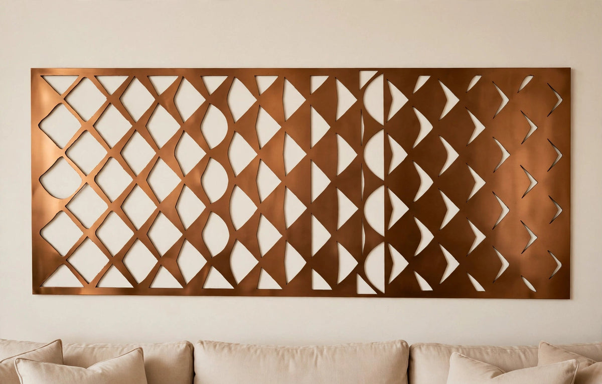 Angular – Painel Decorativo Vazado em Aço Premium