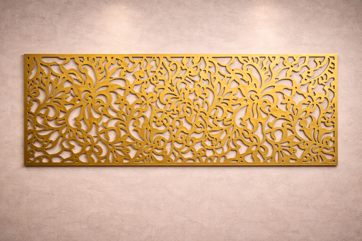 Éden – Painel Decorativo Vazado em Aço Premium