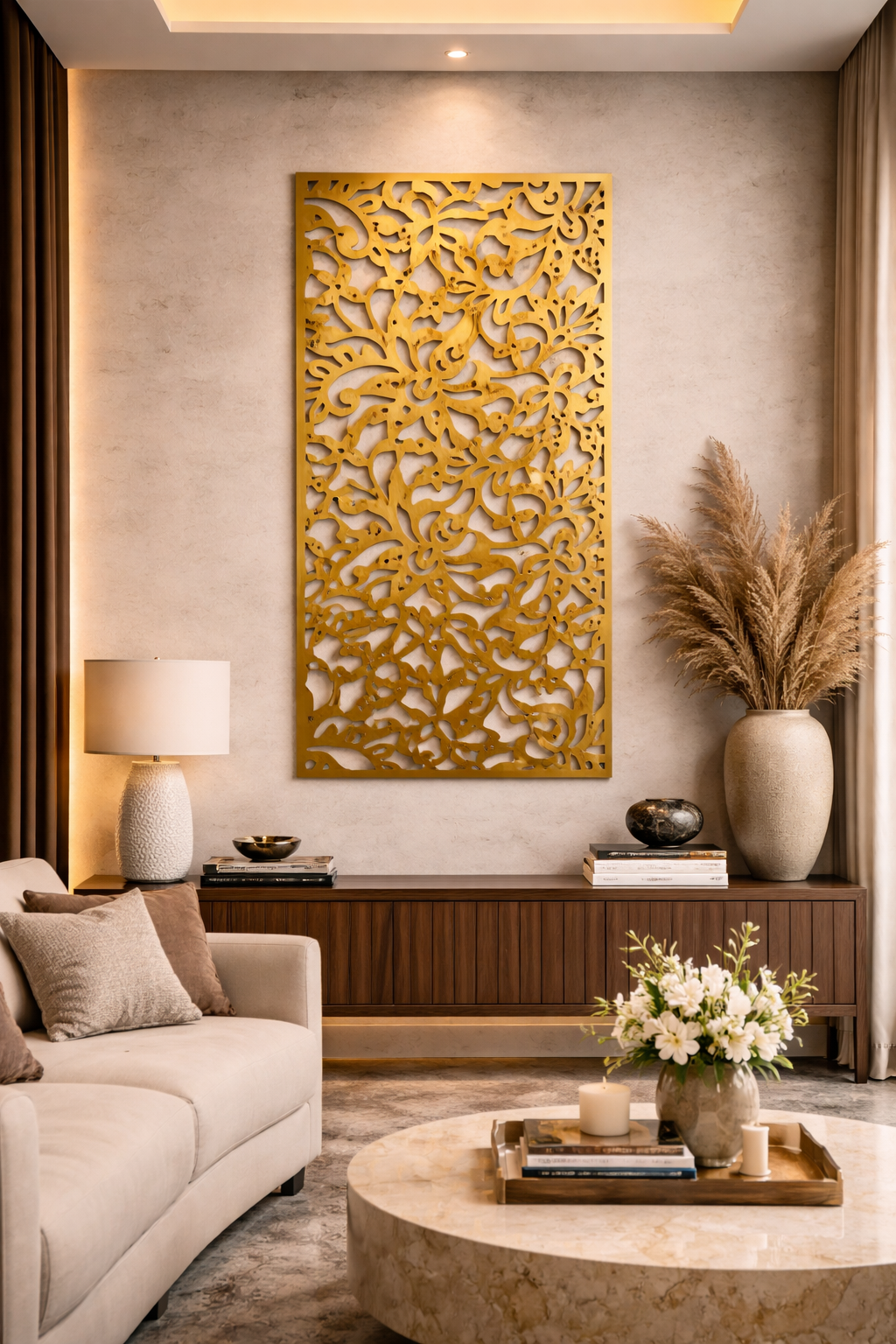 Éden – Painel Decorativo Vazado em Aço Premium