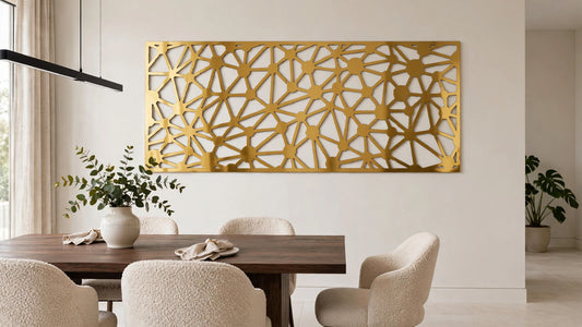 Órbita – Painel Decorativo Vazado em Aço Premium