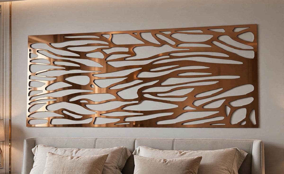 Entrelace – Painel Decorativo Vazado em Aço Premium
