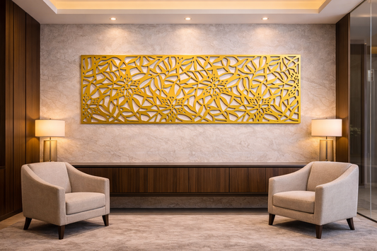 Atlântica – Painel Decorativo Vazado em Aço Premium