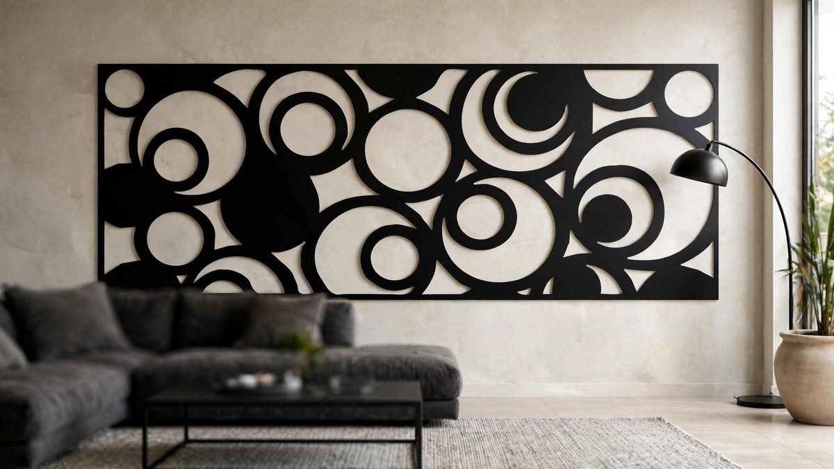 Borbulha – Painel Decorativo Vazado em Aço Premium