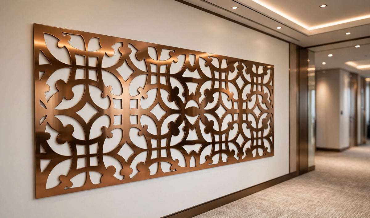 Safira – Painel Decorativo Vazado em Aço Premium