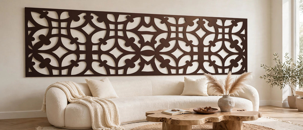 Safira – Painel Decorativo Vazado em Aço Premium