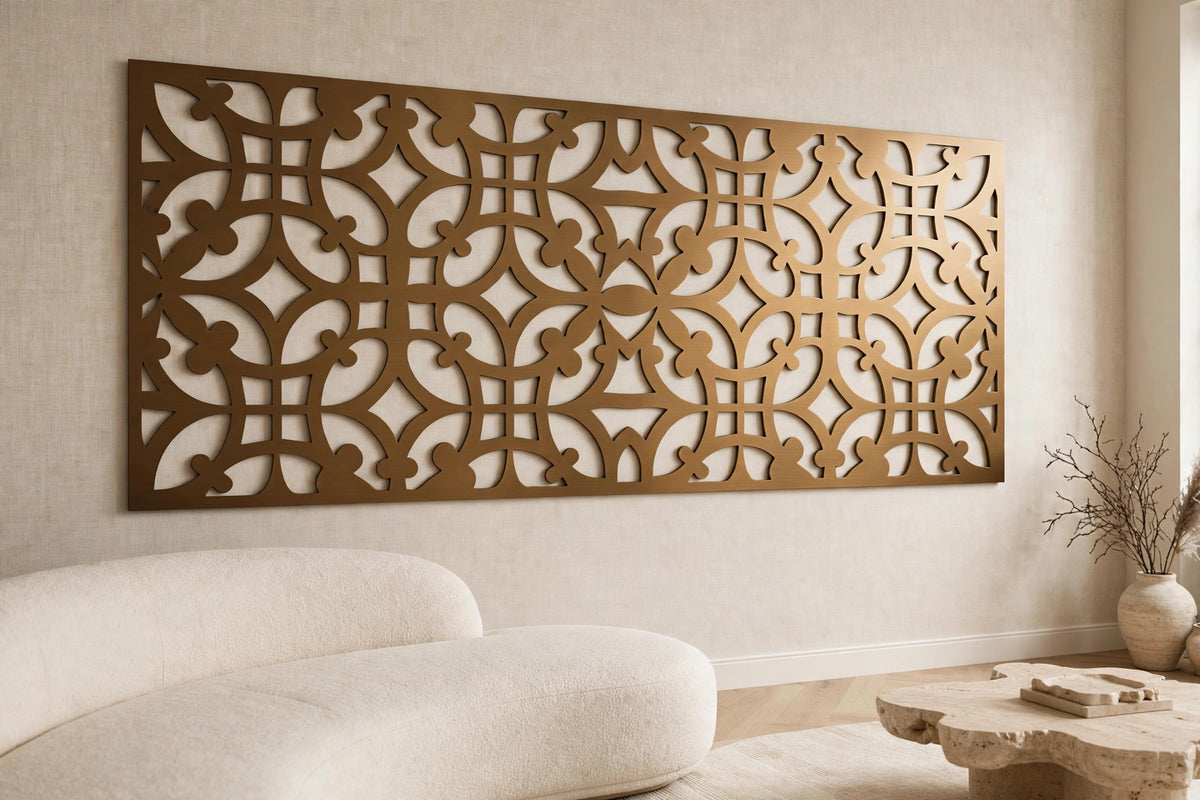 Safira – Painel Decorativo Vazado em Aço Premium