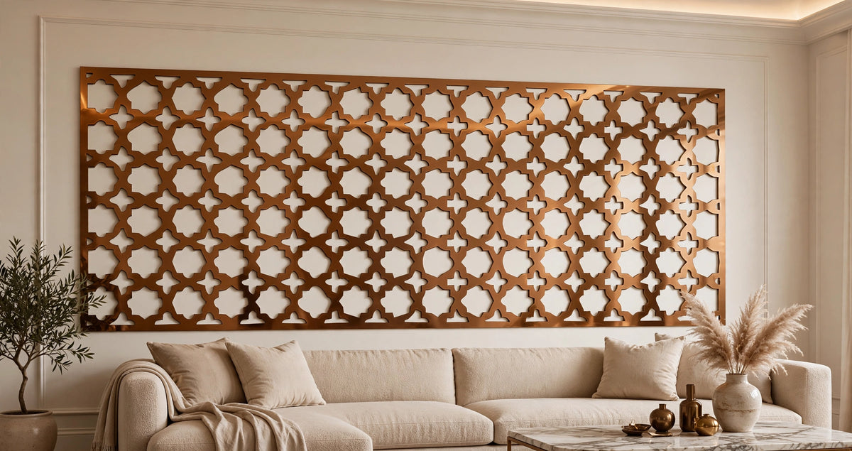 Atlas – Painel Decorativo Vazado em Aço Premium