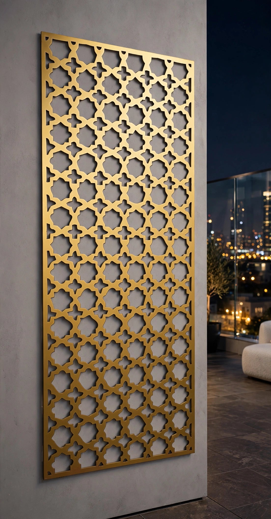 Atlas – Painel Decorativo Vazado em Aço Premium