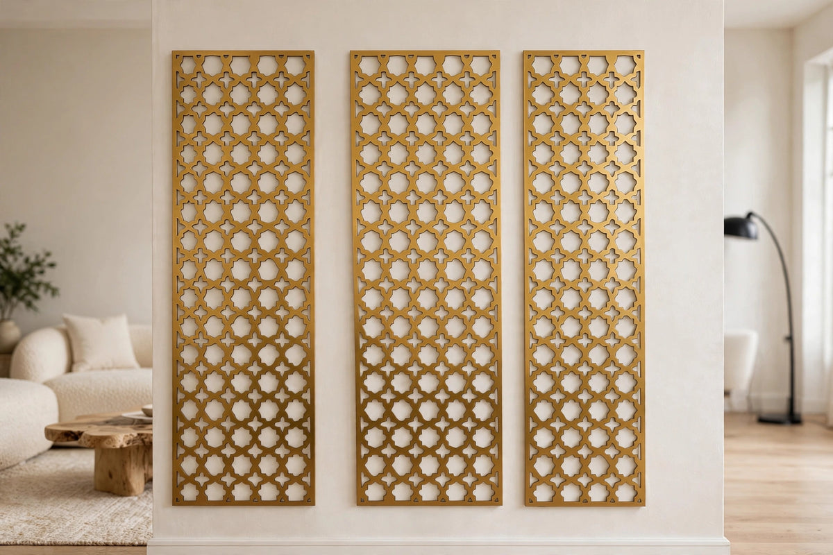 Atlas – Painel Decorativo Vazado em Aço Premium