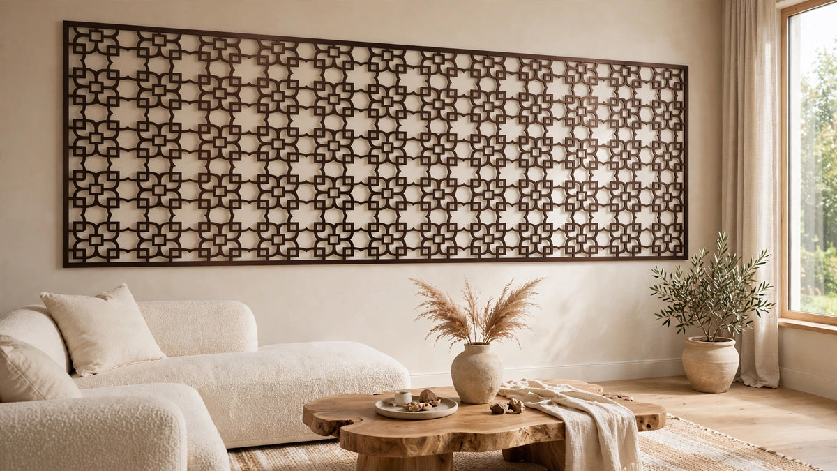 Quadria – Painel Decorativo Vazado em Aço Premium