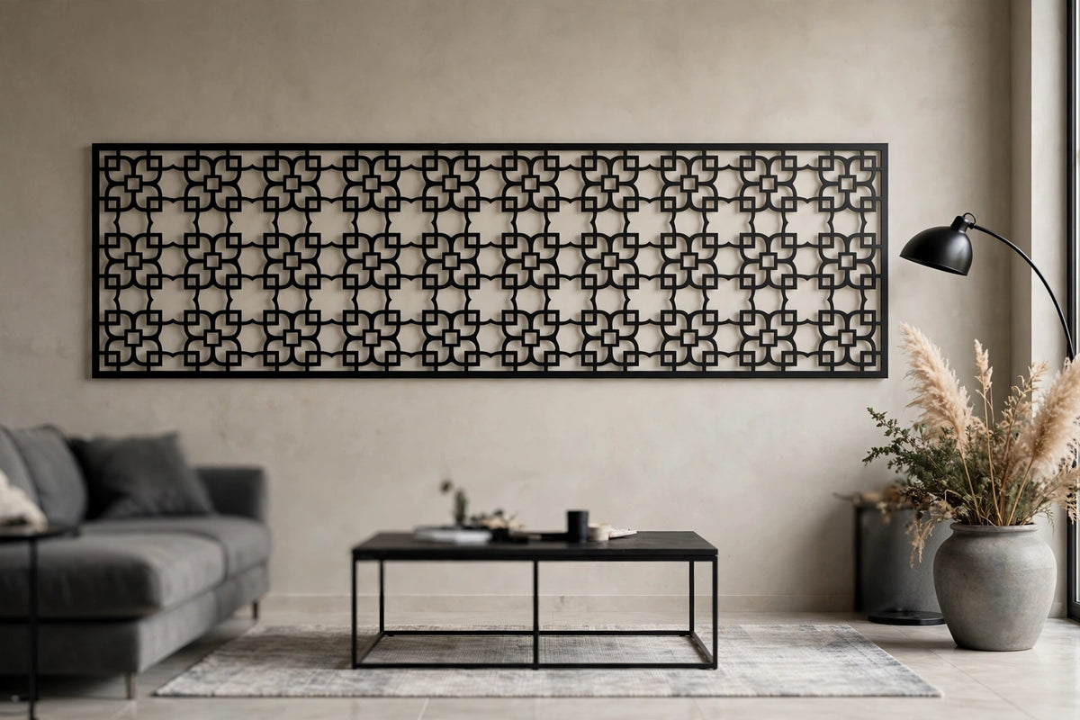 Quadria – Painel Decorativo Vazado em Aço Premium
