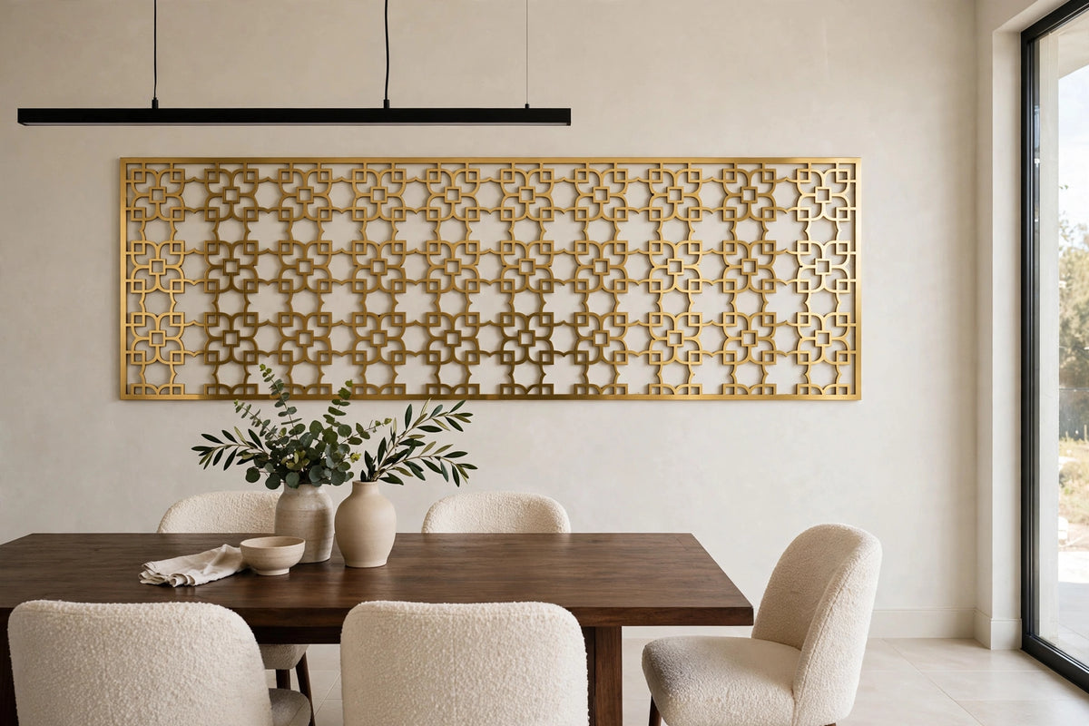 Quadria – Painel Decorativo Vazado em Aço Premium