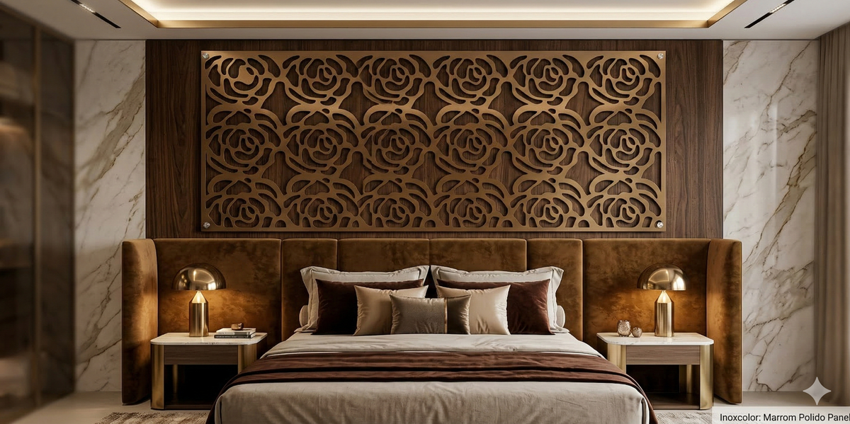Rosarium – Painel Decorativo Vazado em Aço Premium