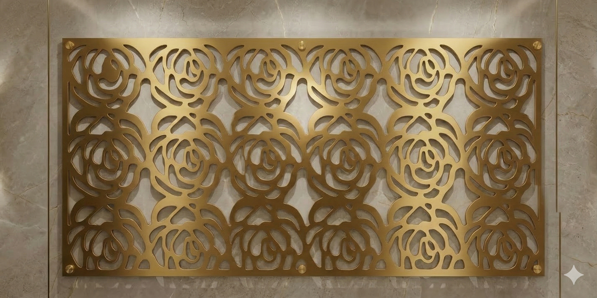 Rosarium – Painel Decorativo Vazado em Aço Premium