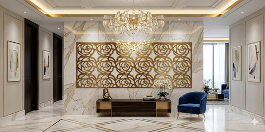 Rosarium – Painel Decorativo Vazado em Aço Premium
